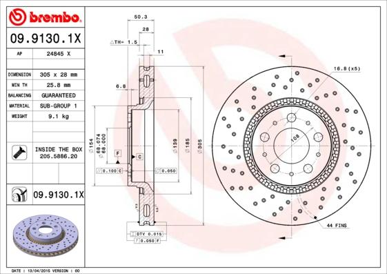 AP 24845 X - Гальмівний диск avtolavka.club