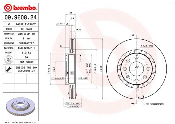 AP 24857 E - Гальмівний диск avtolavka.club