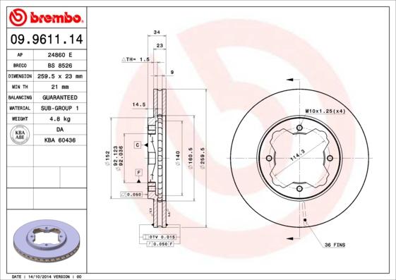 AP 24860 E - Гальмівний диск avtolavka.club