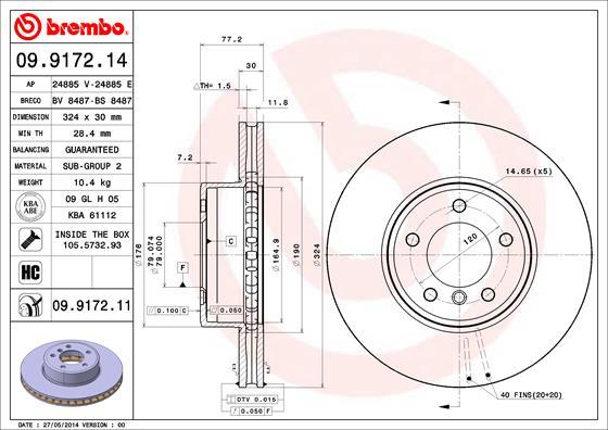 AP 24885 E - Гальмівний диск avtolavka.club