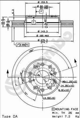 AP 24820 - Гальмівний диск avtolavka.club