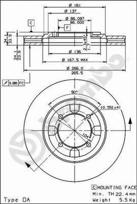 AP 24341 - Гальмівний диск avtolavka.club