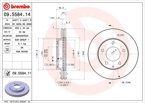 AP 24371 V - Гальмівний диск avtolavka.club