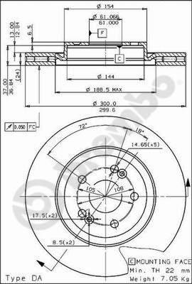 AP 24297 - Гальмівний диск avtolavka.club