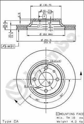 AP 24269 - Гальмівний диск avtolavka.club