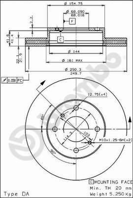 AP 24201 - Гальмівний диск avtolavka.club