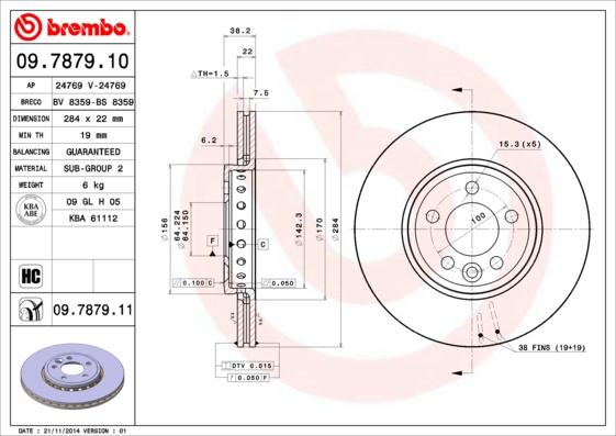 AP 24769 V - Гальмівний диск avtolavka.club