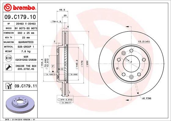 AP 25463 V - Гальмівний диск avtolavka.club