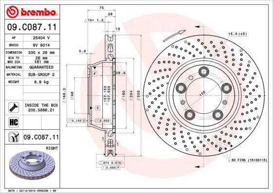 AP 25404 V - Гальмівний диск avtolavka.club