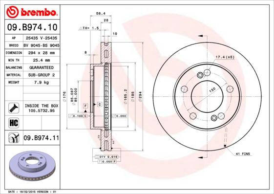 AP 25435 V - Гальмівний диск avtolavka.club