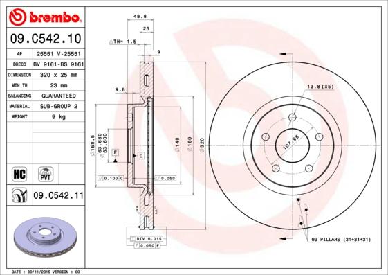 AP 25551 V - Гальмівний диск avtolavka.club