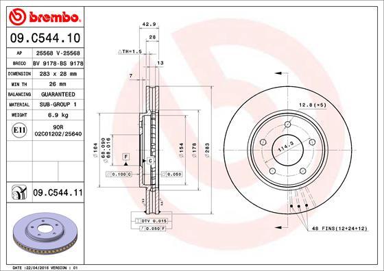 AP 25568 V - Гальмівний диск avtolavka.club