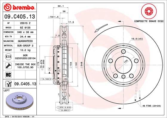 AP 25515 Z - Гальмівний диск avtolavka.club