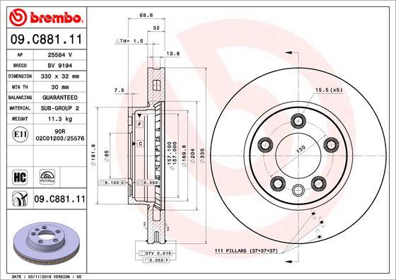 AP 25584 V - Гальмівний диск avtolavka.club