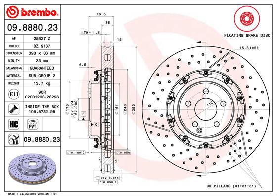 AP 25527 Z - Гальмівний диск avtolavka.club