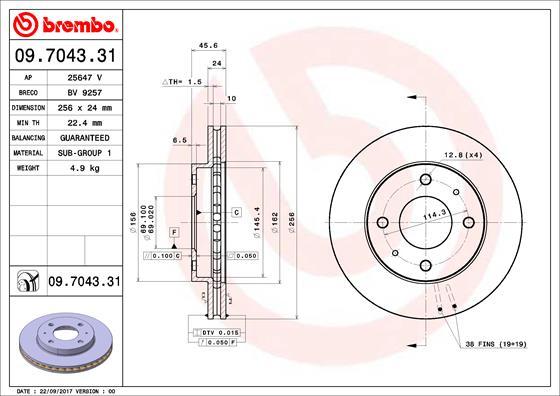 AP 25647 V - Гальмівний диск avtolavka.club