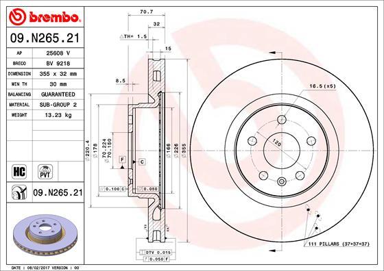 AP 25608 V - Гальмівний диск avtolavka.club