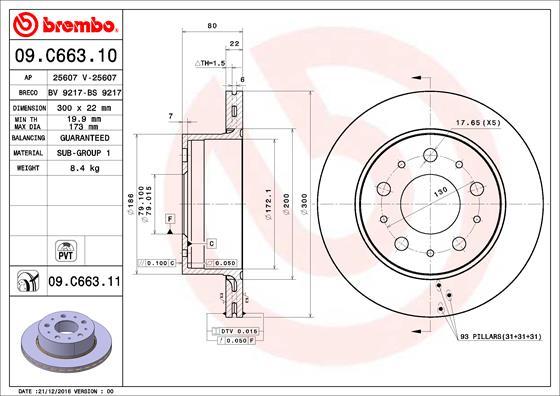 AP 25607 V - Гальмівний диск avtolavka.club