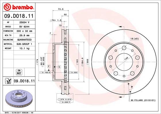 AP 25634 V - Гальмівний диск avtolavka.club