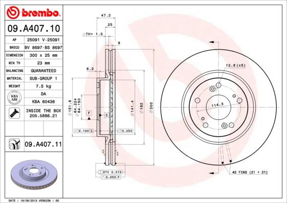 AP 25091 V - Гальмівний диск avtolavka.club