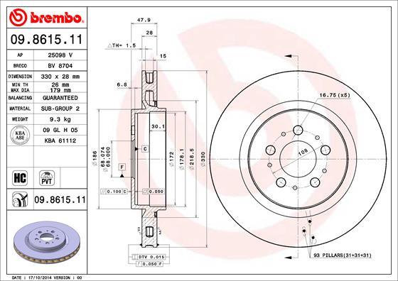 AP 25098 V - Гальмівний диск avtolavka.club