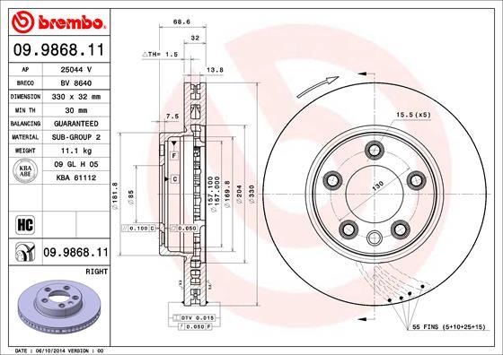 AP 25044 V - Гальмівний диск avtolavka.club