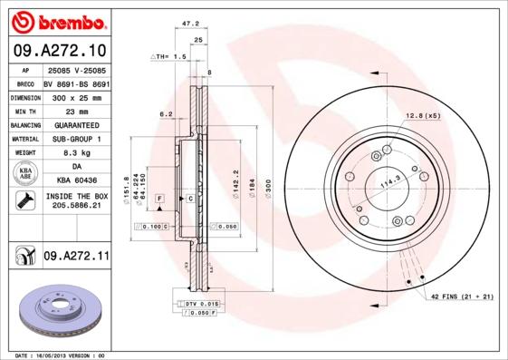 AP 25085 - Гальмівний диск avtolavka.club