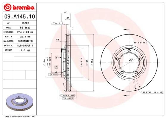 AP 25026 - Гальмівний диск avtolavka.club