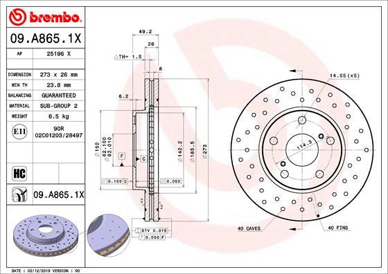 AP 25196 X - Гальмівний диск avtolavka.club