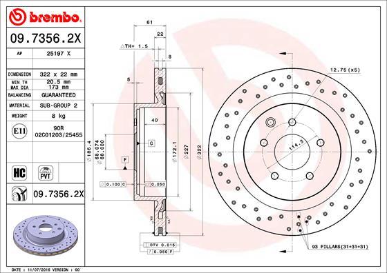 AP 25197 X - Гальмівний диск avtolavka.club