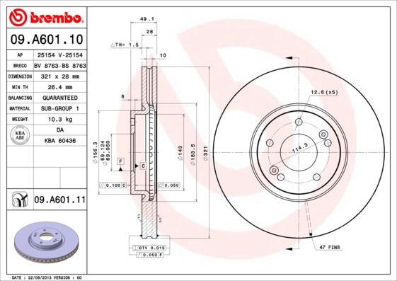 AP 25154 V - Гальмівний диск avtolavka.club