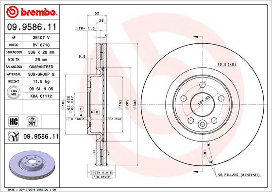 AP 25107 V - Гальмівний диск avtolavka.club