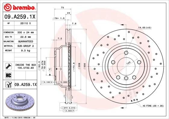 AP 25110 X - Гальмівний диск avtolavka.club