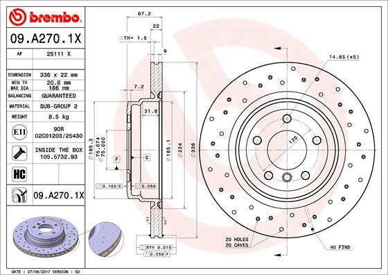 AP 25111 X - Гальмівний диск avtolavka.club