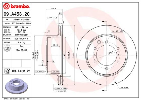 AP 25189 V - Гальмівний диск avtolavka.club