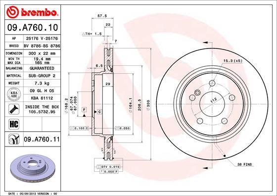 AP 25176 V - Гальмівний диск avtolavka.club