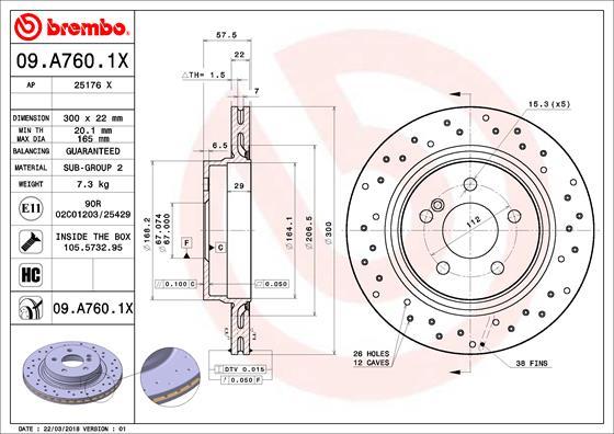 AP 25176 X - Гальмівний диск avtolavka.club