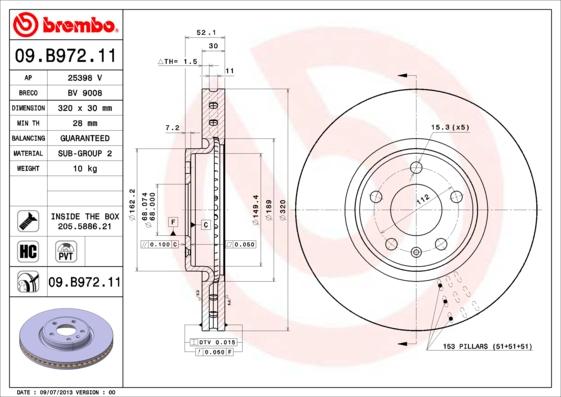 AP 25398 V - Гальмівний диск avtolavka.club