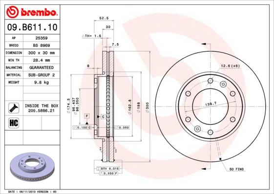 AP 25359 - Гальмівний диск avtolavka.club