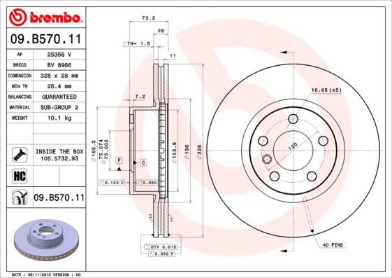 AP 25356 V - Гальмівний диск avtolavka.club