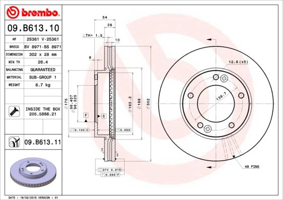 AP 25361 V - Гальмівний диск avtolavka.club