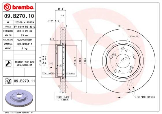 AP 25309 V - Гальмівний диск avtolavka.club