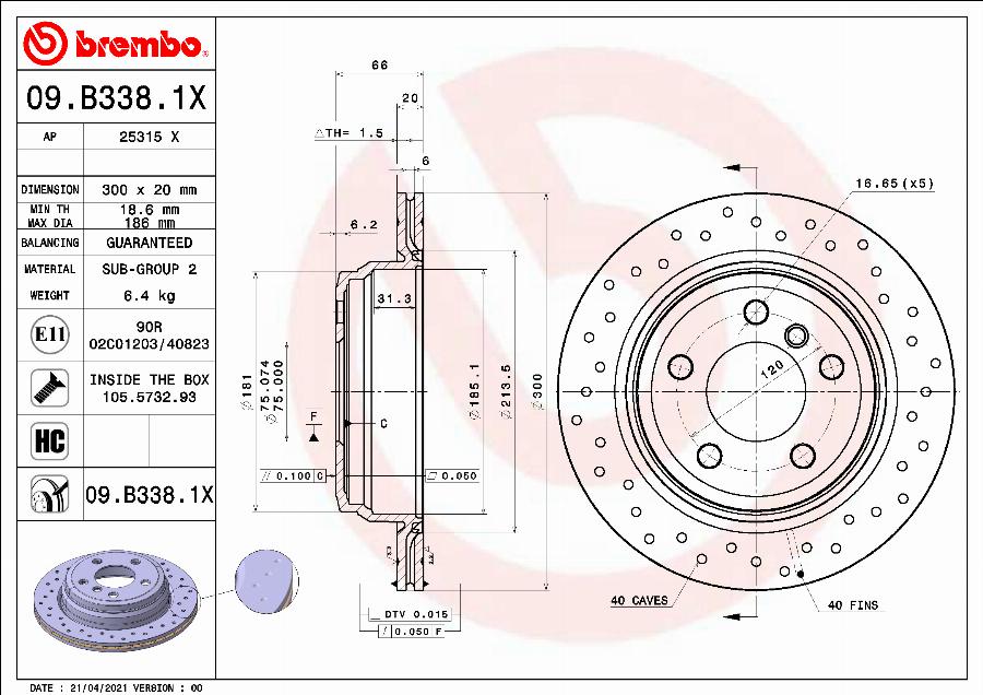 AP 25315 X - Гальмівний диск avtolavka.club