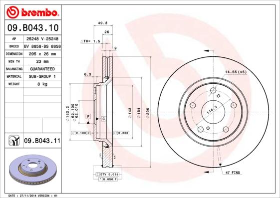 AP 25248 V - Гальмівний диск avtolavka.club