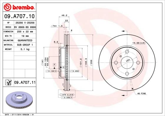 AP 25256 V - Гальмівний диск avtolavka.club