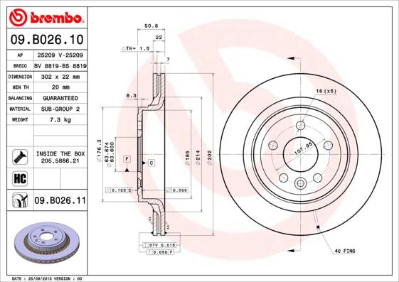 AP 25209 V - Гальмівний диск avtolavka.club