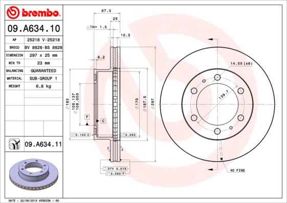 AP 25218 V - Гальмівний диск avtolavka.club