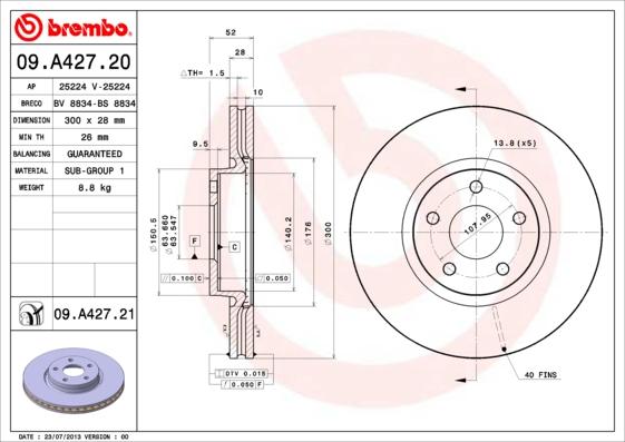 AP 25224 V - Гальмівний диск avtolavka.club