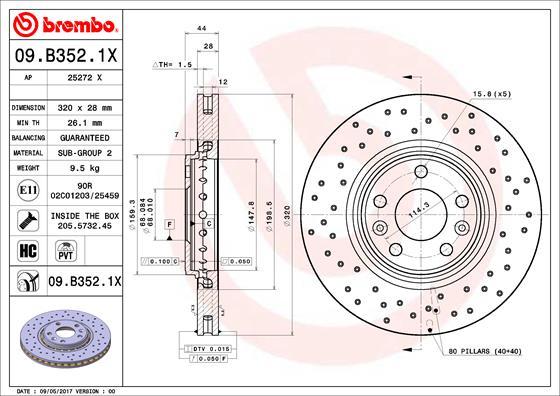 AP 25272 X - Гальмівний диск avtolavka.club