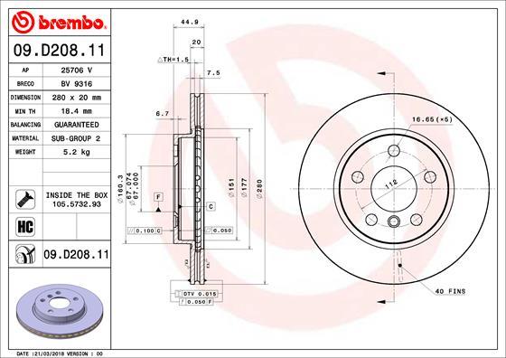 AP 25706 V - Гальмівний диск avtolavka.club